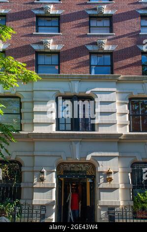 19e rue bloc belle ville de New York, comme il a été appelé par un magazine de design de maison vers 1909, est le tronçon de l'est 19e rue entre Irving P Banque D'Images