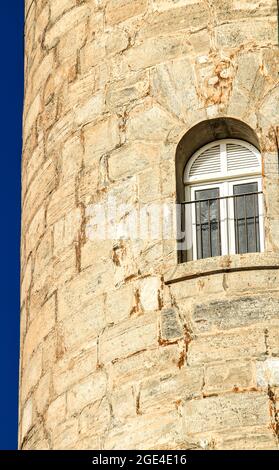 Phare néoclassique de Cabo de Palos, un jour ensoleillé d'été Banque D'Images