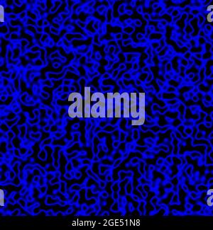 motif de texture psychédélique linéaire bleu Banque D'Images