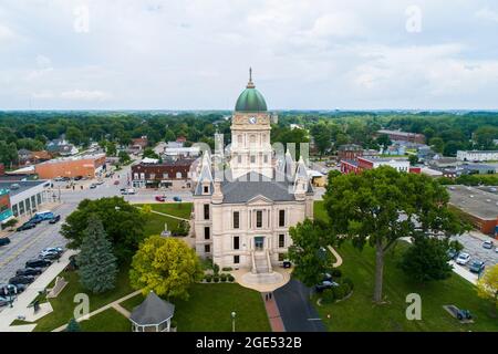 Palais de justice du comté de Whitley à Columbia City, Indiana Banque D'Images