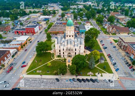 Palais de justice du comté de Whitley à Columbia City, Indiana Banque D'Images