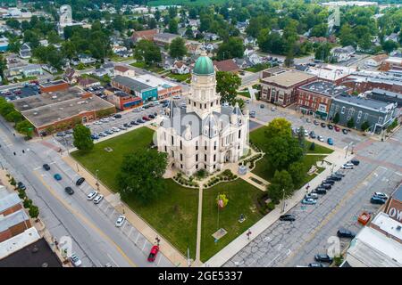 Palais de justice du comté de Whitley à Columbia City, Indiana Banque D'Images