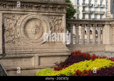 Le monument Brunswick construit pour commémorer la vie de Charles II, duc de Brunswick à Genève en Suisse, Banque D'Images