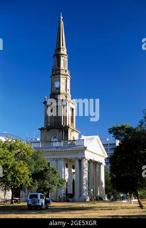 Kirk de St.Andrew (église) construit en 1821 à Chennai; Madras, Tamil Nadu, Inde Banque D'Images