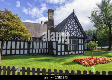 Worsley court House à Worsley, Grand Manchester, Angleterre. Construit en 1849 pour Francis Egerton, 1er comte d'Ellesmere. C'était plus tard comme un magistrats Banque D'Images