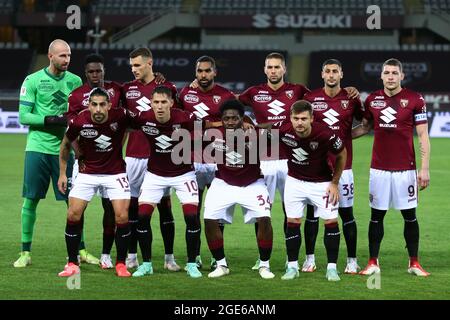 Turin, Italie. 15 août 2021. Début de la gamme de Torino FC avant le match de Coppa Italia entre Torino FC et nous Cremonese au Stadio Olimpico Grande Torino Banque D'Images