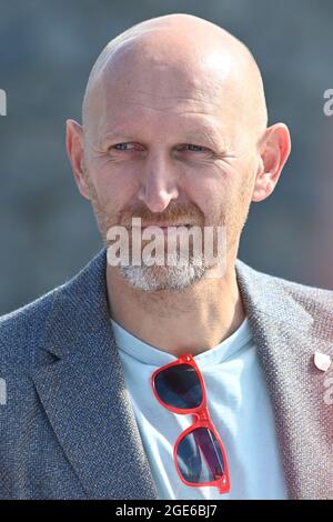 Prague, République tchèque. 17 août 2021. Marek Pakosta, directeur de l'Association tchèque de volley-ball (CVS), assiste à une conférence de presse sur le Tour mondial 2021 2 étoiles à Prague, en République tchèque, le 17 août 2021. Crédit : Michal Kamaryt/CTK photo/Alay Live News Banque D'Images