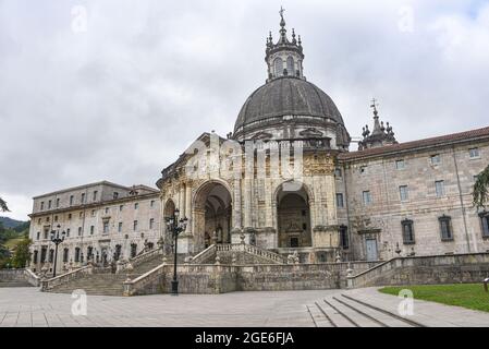 Loyola, Espagne - 14 août 2021 : vues extérieures du Sanctuaire de la Basilique Loyola, pays basque, Espagne Banque D'Images