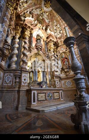 Loyola, Espagne - 14 août 2021 : vues intérieures du Sanctuaire de la Basilique Loyola, pays basque, Espagne Banque D'Images