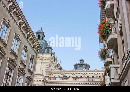 Lviv, Ukraine - 25 août 2018 : l'ancienne ville de Lviv Banque D'Images
