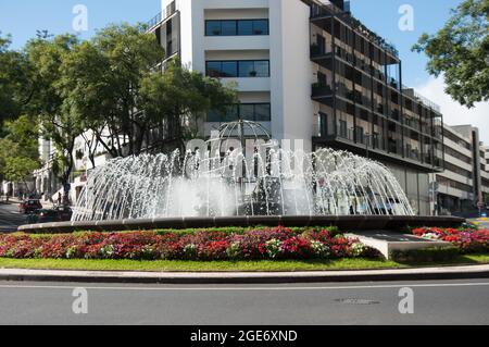 Rotunda do Infante, Funchal, Madère, Portugal, Europe Banque D'Images