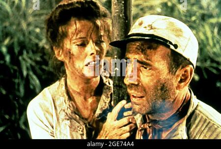 LA REINE AFRICAINE 1951 United Artists film avec Katharine Hepburn et Humphrey Bogart Banque D'Images