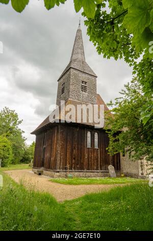 Église Saint Margaretting Essex Église du XVe siècle avec une tour en bois Banque D'Images