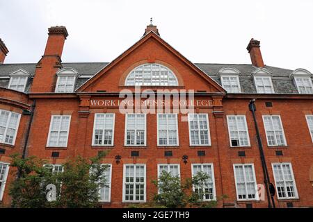 Saint Pancras Working Mens College à Camden, dans le nord de Londres Banque D'Images