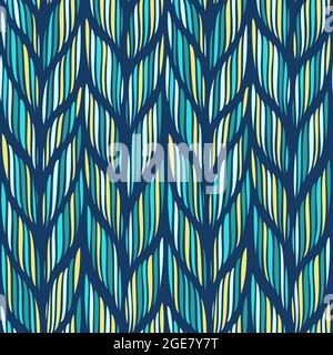 Motif sans couture, fond bleu tricoté, illustration vectorielle Illustration de Vecteur