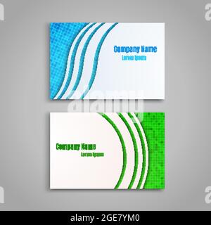 Cartes de visite créatives, modèle de jeu, illustration vectorielle Illustration de Vecteur