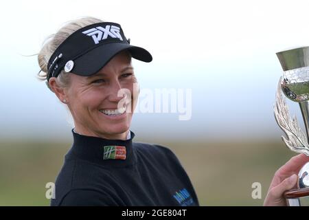 Leven, Royaume-Uni. 15 août 2021. Ryann O'Toole (Etats-Unis) a remporté l'Open d'Écosse des femmes du Golf Trust 2021 à Dumbarnie Links, Leven, Fife, Écosse. Crédit: SPP Sport presse photo. /Alamy Live News Banque D'Images