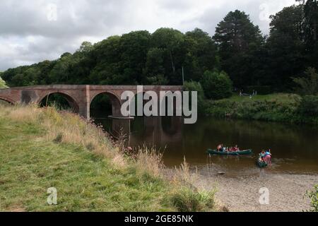 Pont de Bredwardine, Herefordshire, Royaume-Uni Banque D'Images