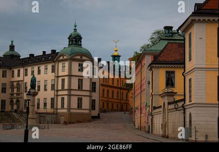 Statue de Birger Jarl à Riddarholmen, centre de Stockholm, Suède Banque D'Images