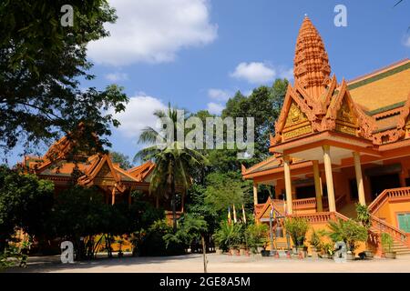 Cambodge Krong Siem Reap - Pagoda Wat Bo Banque D'Images