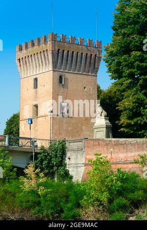 Italie, Lombardie, Pizzighettone. Torre del Guado, Tour, XVI cent Banque D'Images