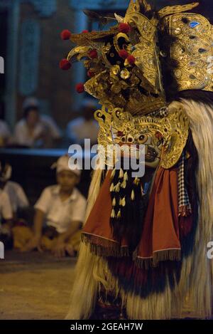 Danse Barong, Legian, Bali Banque D'Images