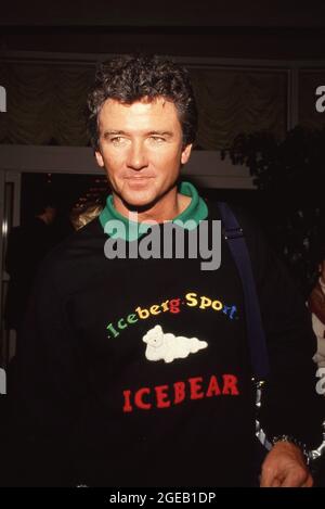 BEVERLY HILLS, CA - 22 JANVIER : l'acteur Patrick Duffy participe aux 45e répétitions annuelles du Golden Globe Awards le 22 janvier 1988 à l'hôtel Beverly Hilton de Beverly Hills, Californie crédit : Ralph Dominguez/MediaPunch Banque D'Images