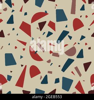 Imprimé abstrait moderne du milieu du siècle avec formes Illustration de Vecteur