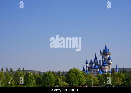 Château de Tale au parc de Sazova Eskisehir Banque D'Images