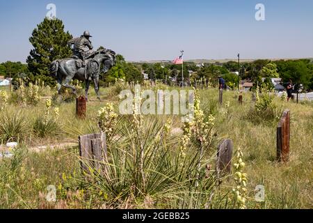 Ogallala, Nebraska - Boot Hill, un cimetière pour les combattants d'armes à feu, les victimes de meurtre, et d'autres qui a été utilisé jusqu'en 1885. Certains de ceux enterrés ici étaient cow-bo Banque D'Images