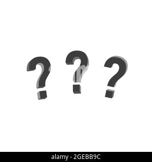 Demandez pourquoi. Raison ne comprend pas. Graphique de point d'interrogation de l'illustration vectorielle Illustration de Vecteur