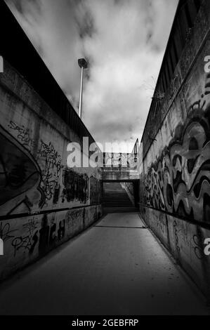 Métro très gratitisé, Zagreb, Croatie Banque D'Images
