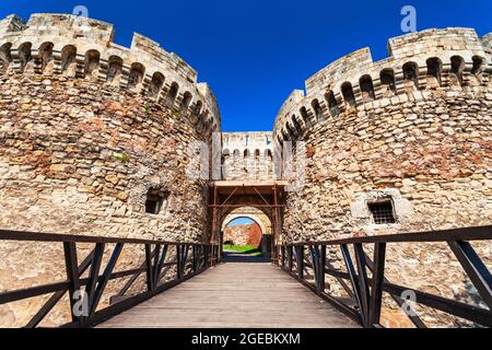 Porte de Zindan à la forteresse de Belgrade ou à la forteresse de Kalemegdan La ville de Belgrade en Serbie Banque D'Images