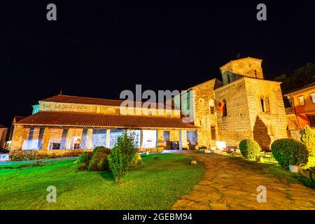 Église de Sainte-Sophie ou Crkva Sveta Sofija est un Église byzantine dans la ville d'Ohrid en Macédoine du Nord Banque D'Images