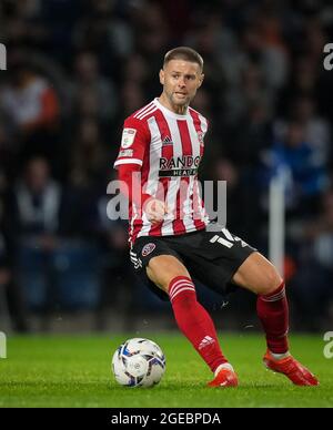 West Bromwich, Royaume-Uni. 18 août 2021. Oliver Norwood, de Sheffield, s'est Uni lors du match de championnat Sky Bet entre West Bromwich Albion et Sheffield, aux Hawthorns, West Bromwich, en Angleterre, le 18 août 2021. Photo d'Andy Rowland. Crédit : Prime Media Images/Alamy Live News Banque D'Images