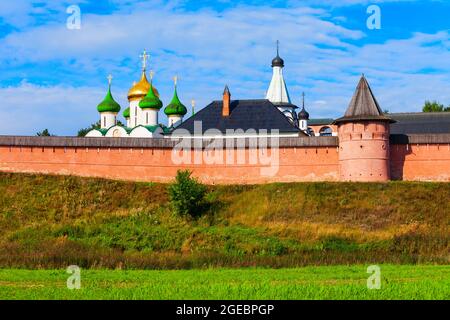 Le monastère du Sauveur de Saint Euthymius dans la ville de Suzdal, anneau d'or de Russie Banque D'Images