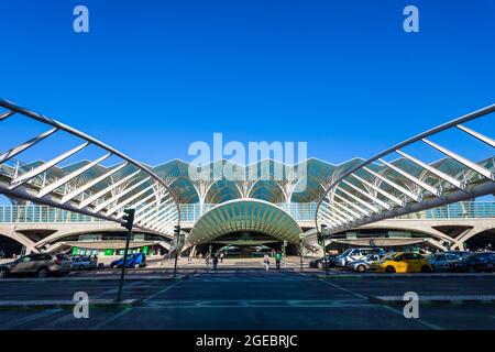 LISBONNE, PORTUGAL - 16 JUILLET 2014 : Gare do Oriente ou Lisbonne la gare Oriente est l'un des principaux centres de transport de la ville de Lisbonne, Portugal Banque D'Images