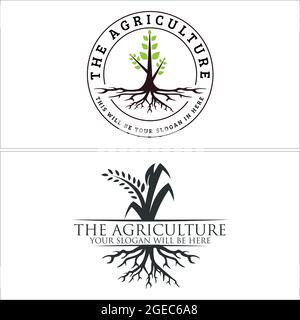 Design du logo Agriculture Farming Seed Illustration de Vecteur