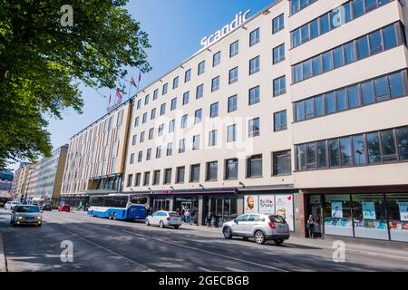 Hotels, Rautatienkatu, Tampere, Finlande Banque D'Images