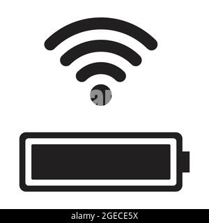 vecteur d'icône de batterie pour la conception graphique, le logo, le site web, les médias sociaux, l'application mobile, Illustration de l'interface utilisateur Illustration de Vecteur