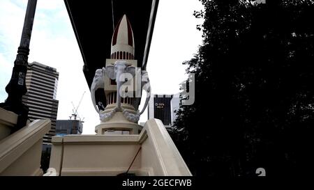 Elephant's Head Bridge Chaloem la 56 Bridge aka Hua Chang Bridge route Phayathai sites anciens Bangkok Thaïlande sites anciens enregistrés à Bangkok Banque D'Images