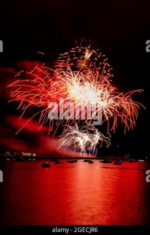 Image des championnats britanniques de feu d'artifice de 2021 tenus à Plymouth, Devon Banque D'Images