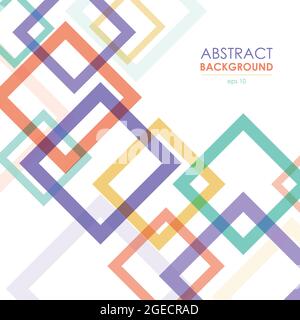 Cadres colorés transparents abstraits. Arrière-plan vectoriel. Illustration de Vecteur