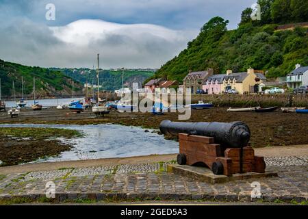 Fishguard Bay, Pembrokeshire, pays de Galles. ROYAUME-UNI Banque D'Images