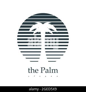 Le logotype Palm. Illustration vectorielle de conception. Illustration de Vecteur