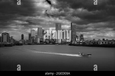 Londres Angleterre Royaume-Uni Thames et Canary Wharf photo Brian Harris août 2021 Banque D'Images