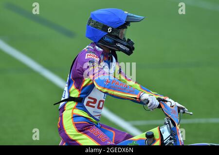 Manchester, Royaume-Uni. 18 août 2021. MANCHESTER, ROYAUME-UNI. 16 AOÛT Rory Schlein pendant les finales du circuit automobile britannique Sports Insure au National Speedway Stadium, Manchester, le lundi 16 août 2021. (Credit: Eddie Garvey | MI News) Credit: MI News & Sport /Alay Live News Banque D'Images