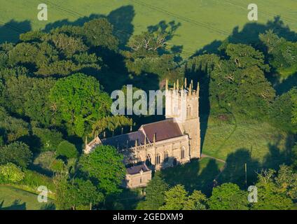 Église Sainte-Marie-Madeleine, champ de bataille, près de Shrewsbury, Shropshire. Banque D'Images