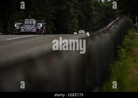 32 Jamin Nico (fra), Aberdein Jonathan (zaf), Maldonado Manuel (vnl), United Autoports USA, Oreca 07 - Gibson, action pendant la pratique libre et les sessions de qualification de 24 heures du Mans 2021, 4ème tour du Championnat du monde d'endurance 2021 de la FIA, FIA WEC, sur le circuit de la Sarthe, Du 18 au 22 août 2021 au Mans, France - photo Germain Hazard / DPPI Banque D'Images