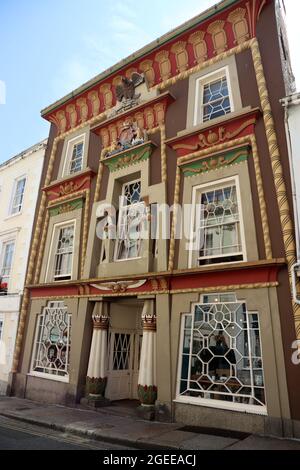 La Penzance de la Maison Egyptienne Banque D'Images